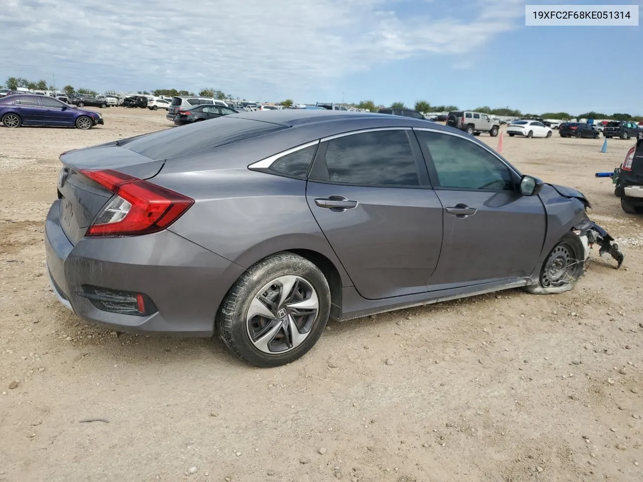 2019 Honda Civic Lx VIN: 19XFC2F68KE051314 Lot: 79353924