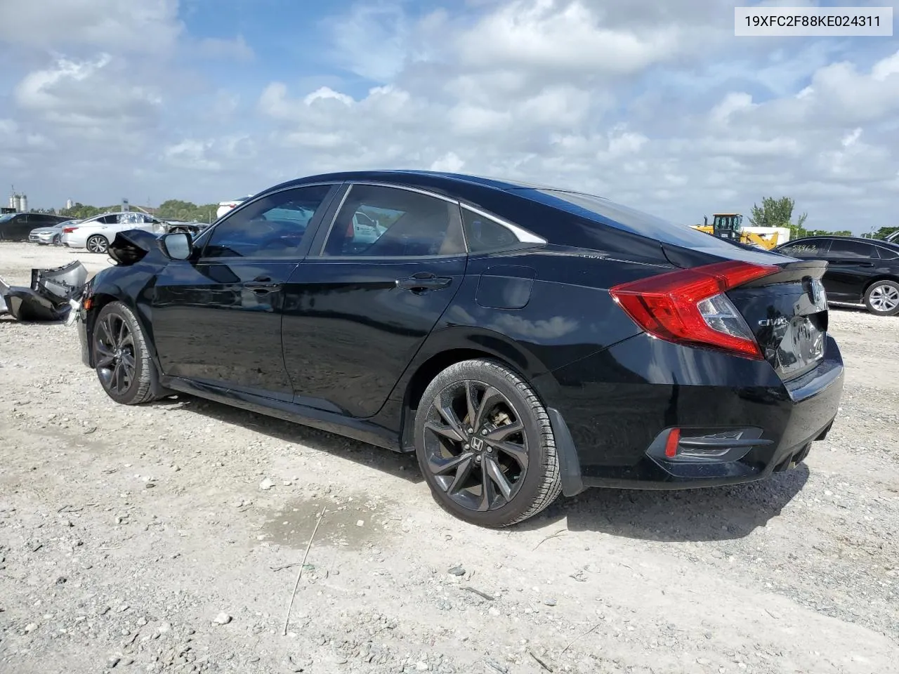 2019 Honda Civic Sport VIN: 19XFC2F88KE024311 Lot: 79410534