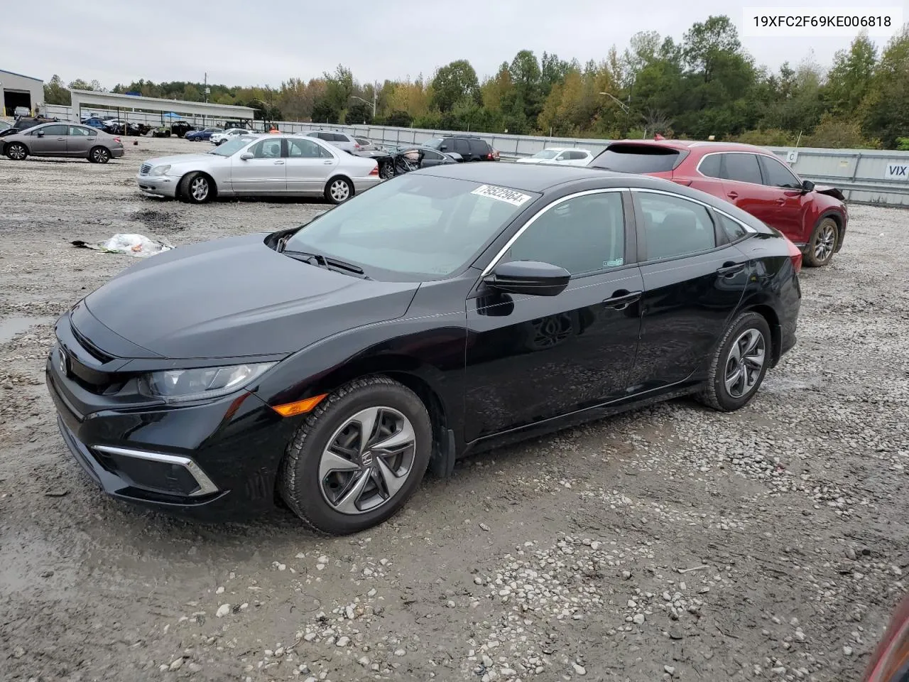 2019 Honda Civic Lx VIN: 19XFC2F69KE006818 Lot: 79522964