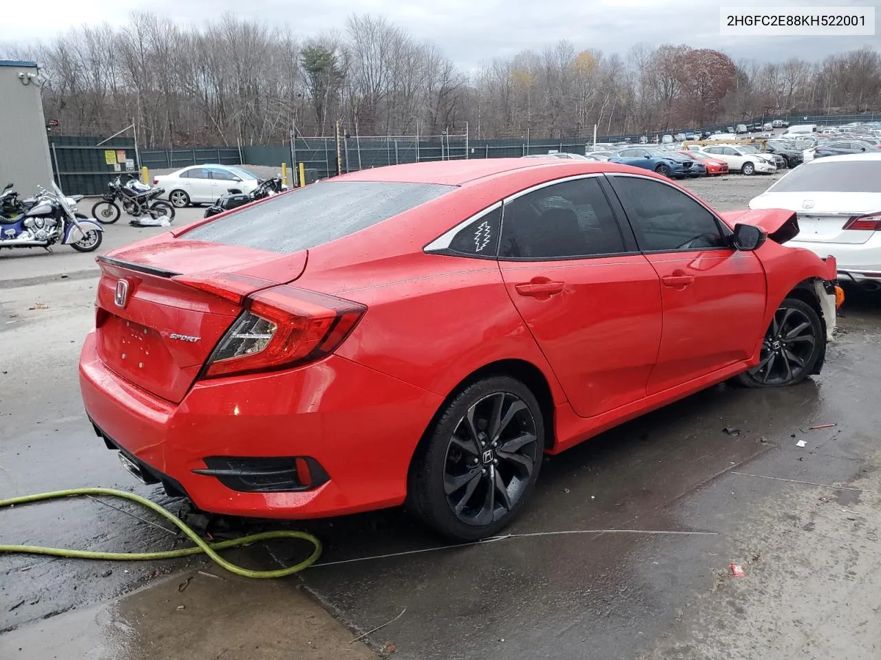 2019 Honda Civic Sport VIN: 2HGFC2E88KH522001 Lot: 79629964