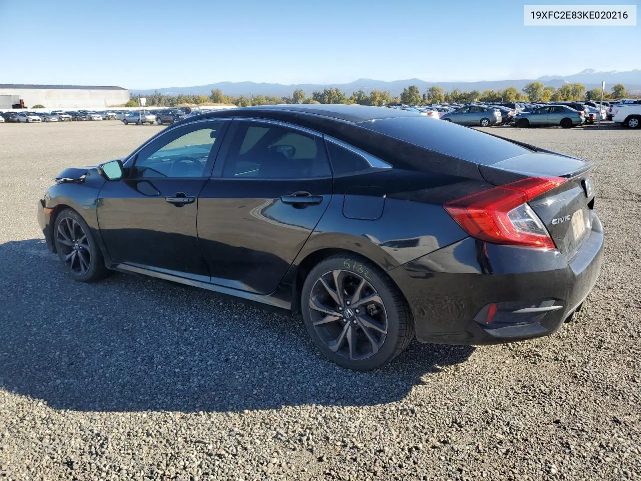 2019 Honda Civic Sport VIN: 19XFC2E83KE020216 Lot: 79653744