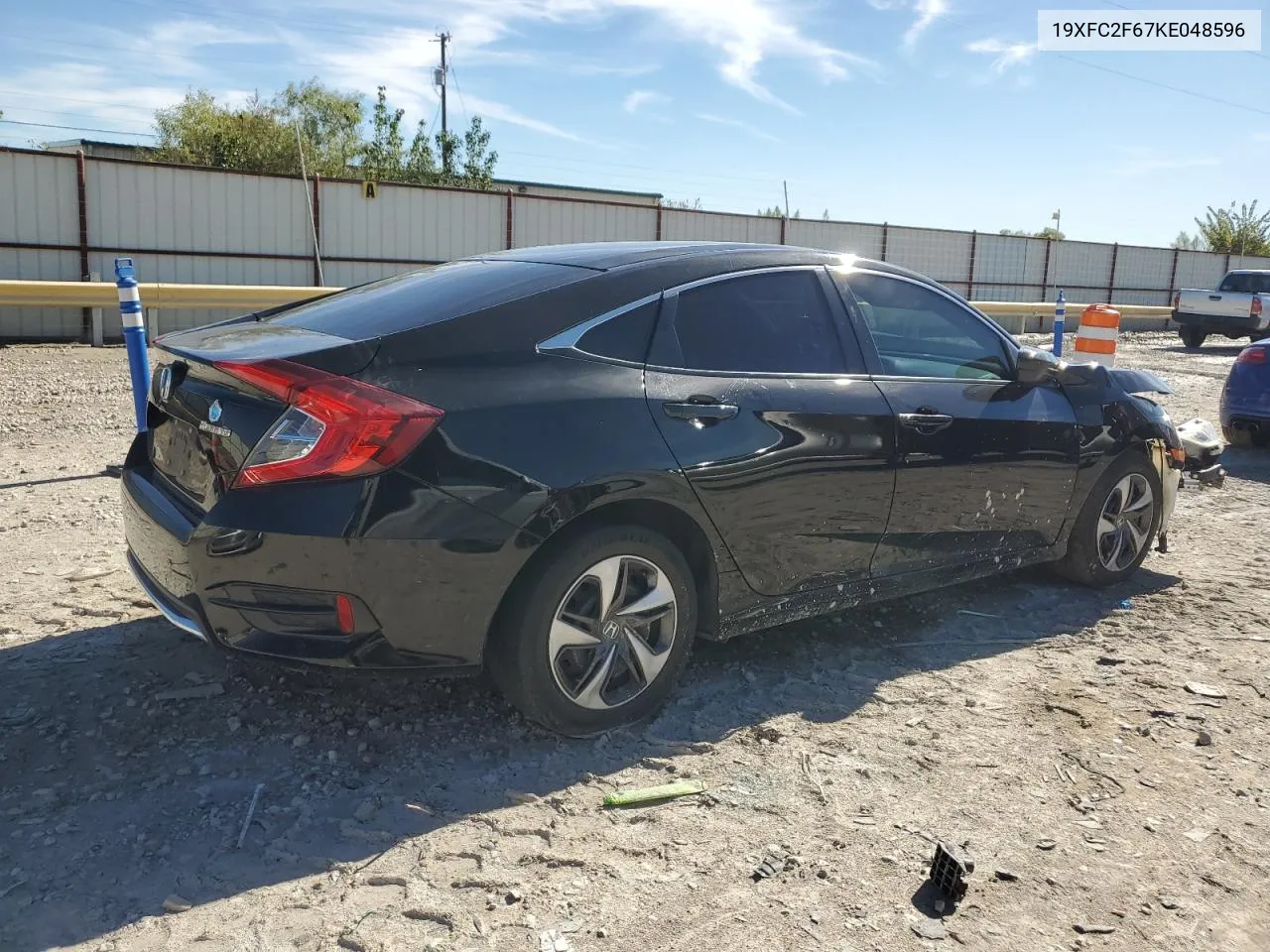 2019 Honda Civic Lx VIN: 19XFC2F67KE048596 Lot: 79722034