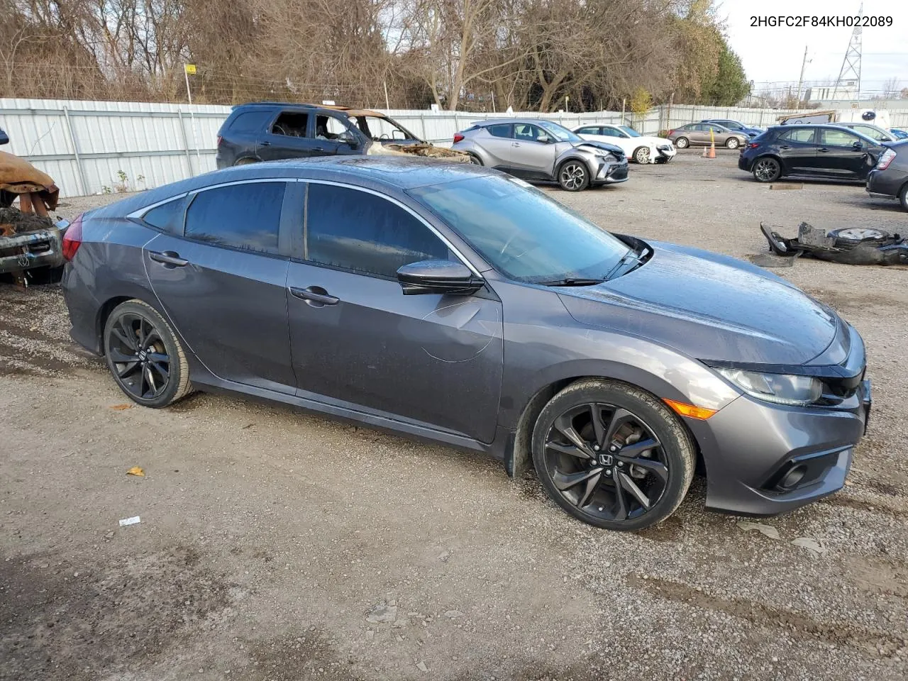 2019 Honda Civic Sport VIN: 2HGFC2F84KH022089 Lot: 79725344