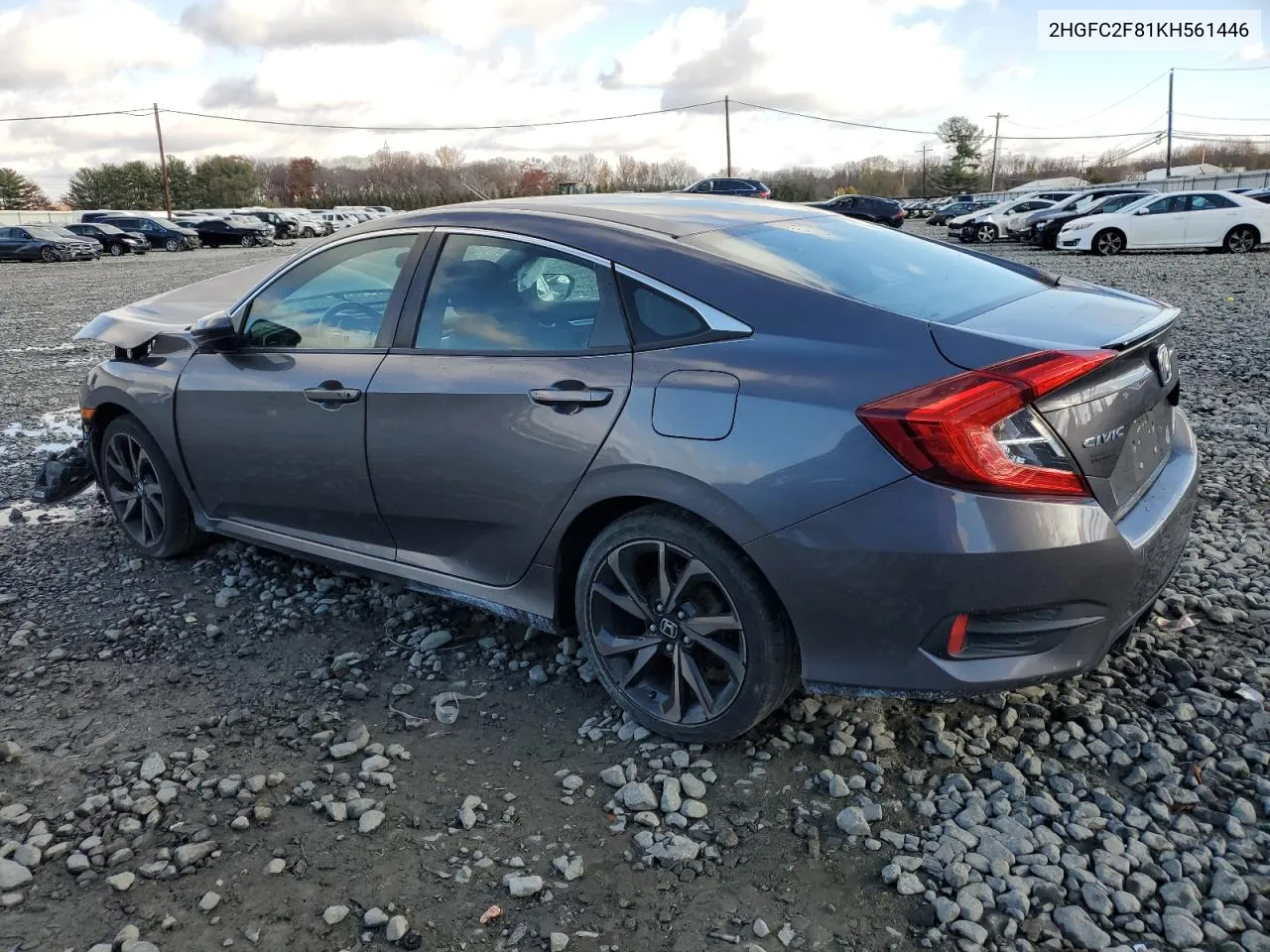 2019 Honda Civic Sport VIN: 2HGFC2F81KH561446 Lot: 79760444