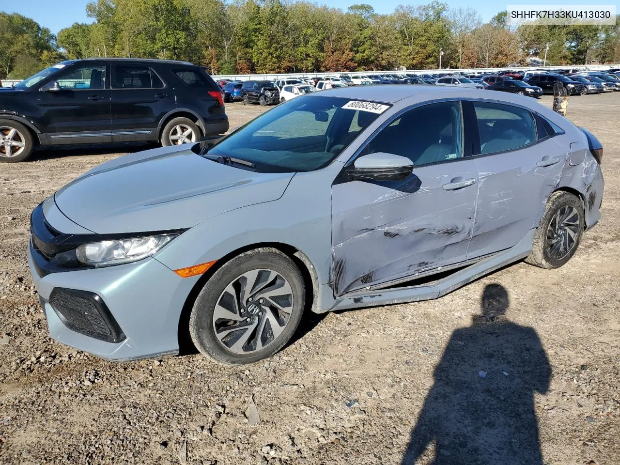 2019 Honda Civic Lx VIN: SHHFK7H33KU413030 Lot: 80068294