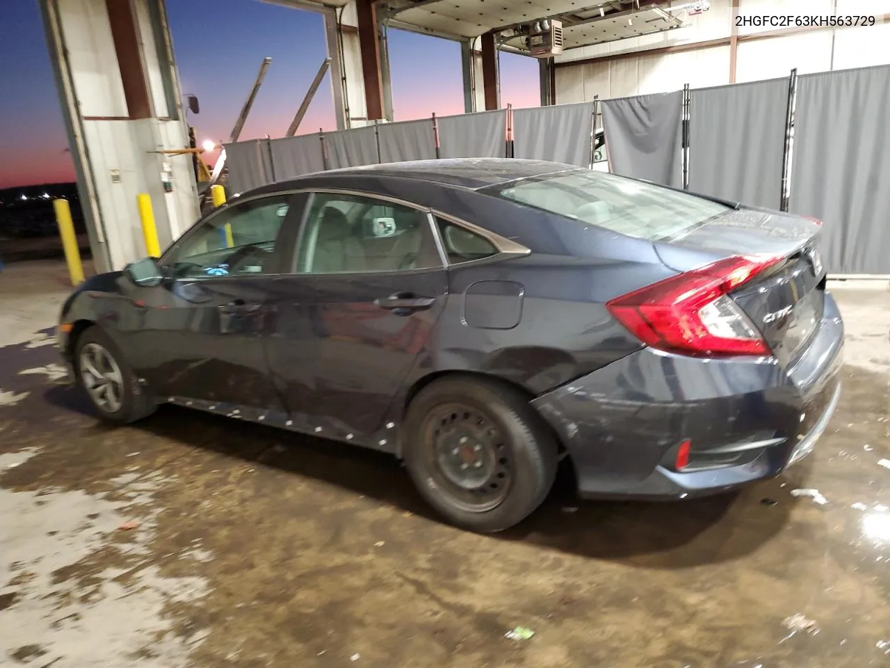 2019 Honda Civic Lx VIN: 2HGFC2F63KH563729 Lot: 80152794