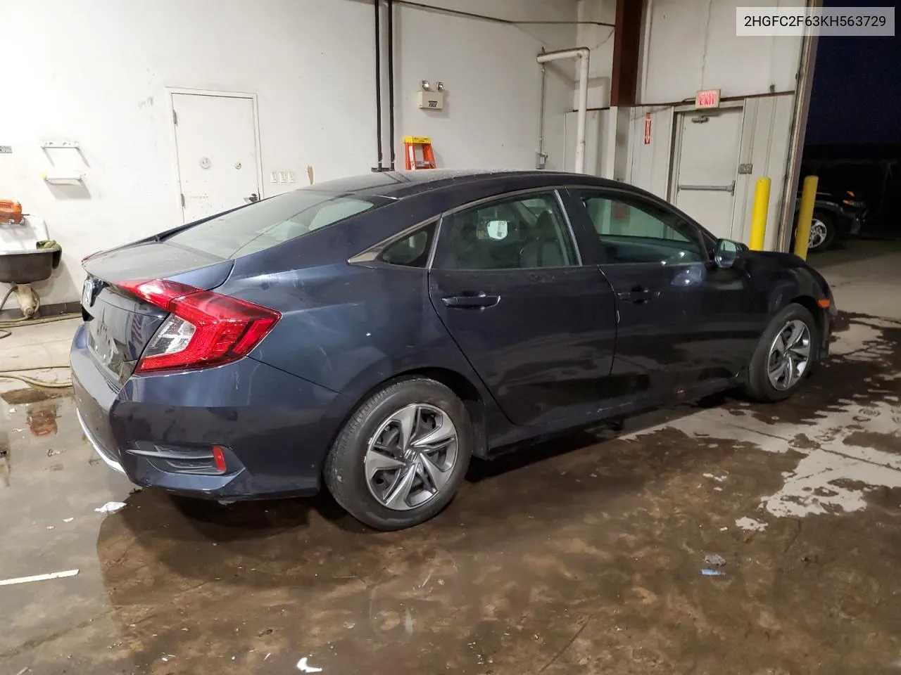 2019 Honda Civic Lx VIN: 2HGFC2F63KH563729 Lot: 80152794