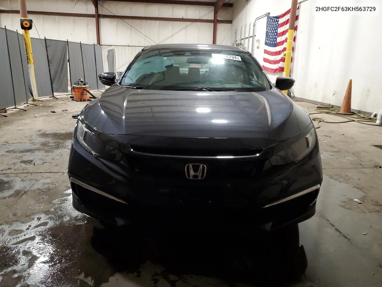 2019 Honda Civic Lx VIN: 2HGFC2F63KH563729 Lot: 80152794