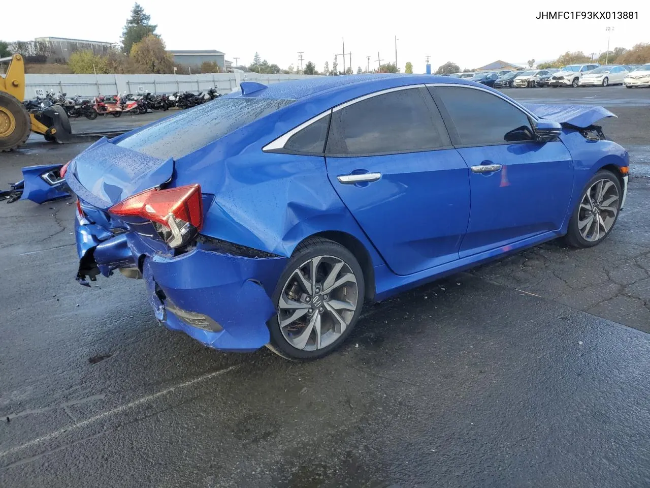 2019 Honda Civic Touring VIN: JHMFC1F93KX013881 Lot: 80236364