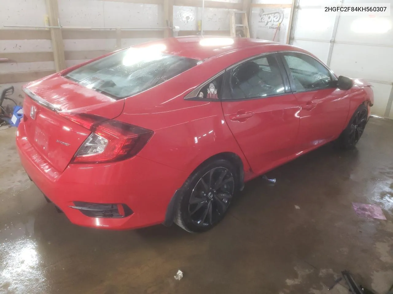 2019 Honda Civic Sport VIN: 2HGFC2F84KH560307 Lot: 80264124