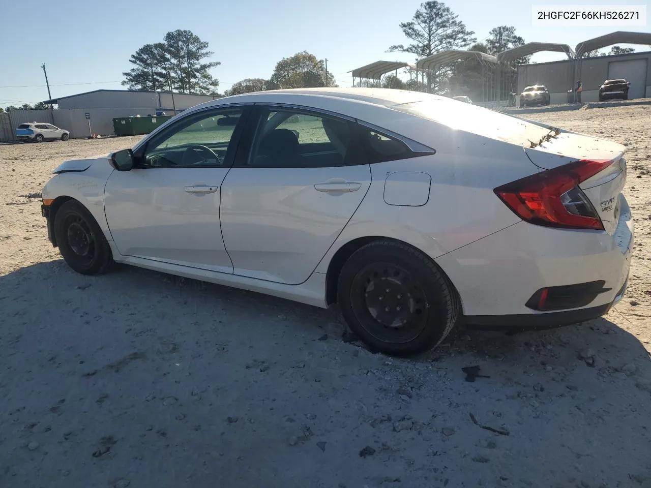 2019 Honda Civic Lx VIN: 2HGFC2F66KH526271 Lot: 80484394