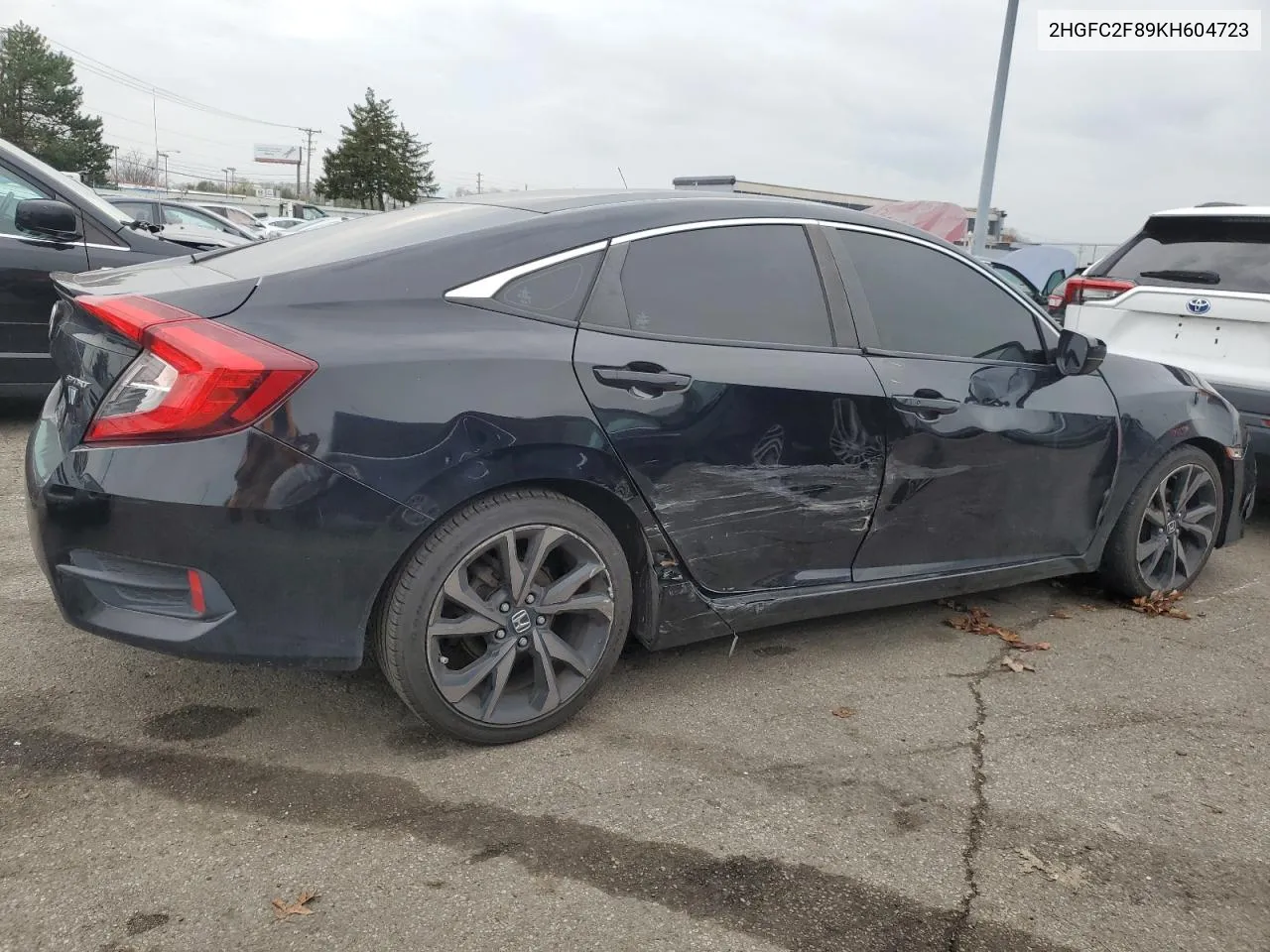 2019 Honda Civic Sport VIN: 2HGFC2F89KH604723 Lot: 80819284