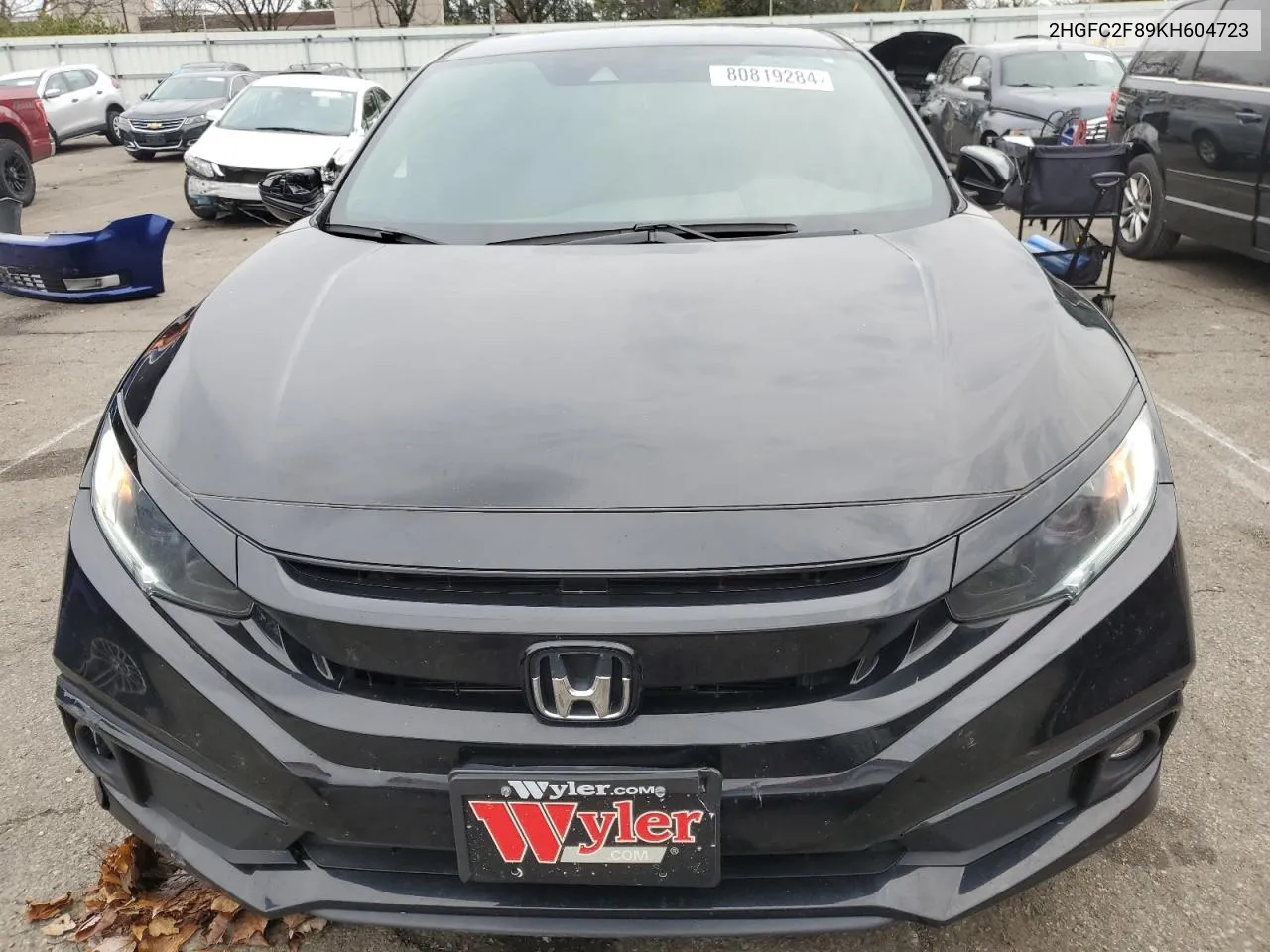 2019 Honda Civic Sport VIN: 2HGFC2F89KH604723 Lot: 80819284