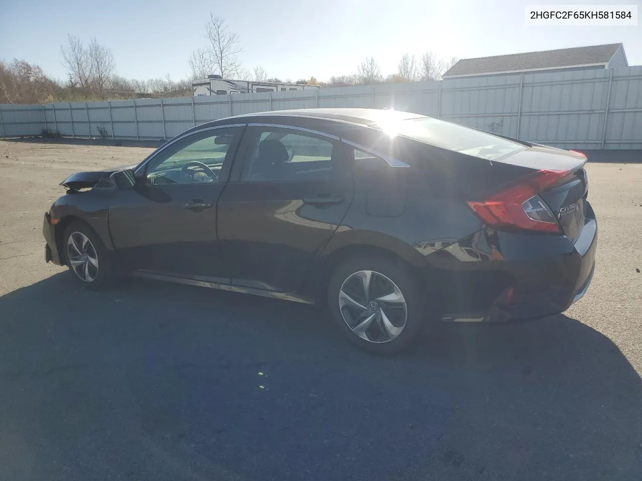 2019 Honda Civic Lx VIN: 2HGFC2F65KH581584 Lot: 80878884