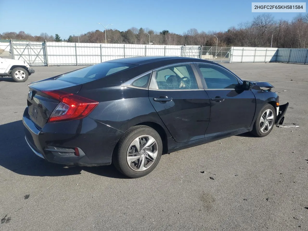 2019 Honda Civic Lx VIN: 2HGFC2F65KH581584 Lot: 80878884