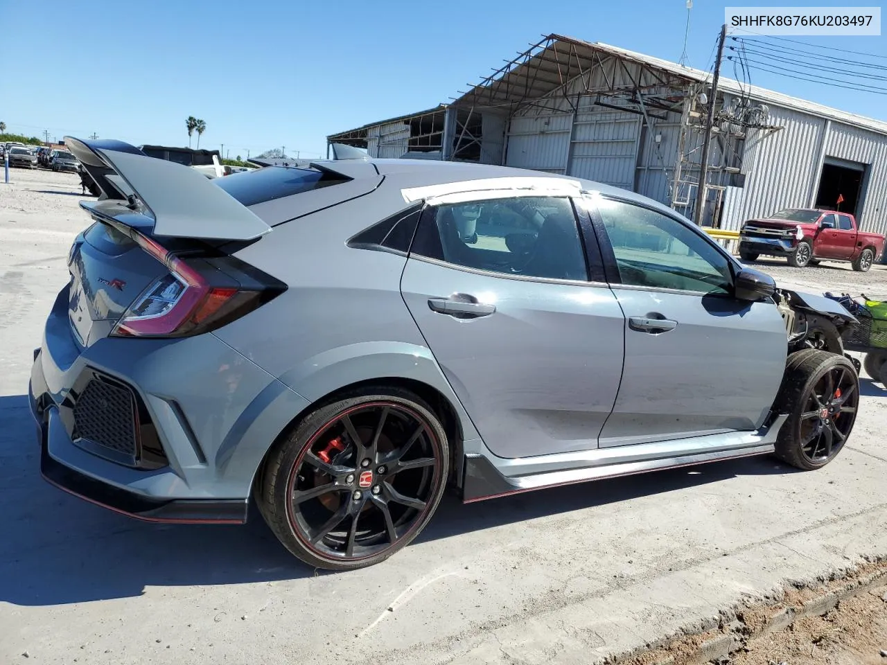 2019 Honda Civic Type-R Touring VIN: SHHFK8G76KU203497 Lot: 80994834