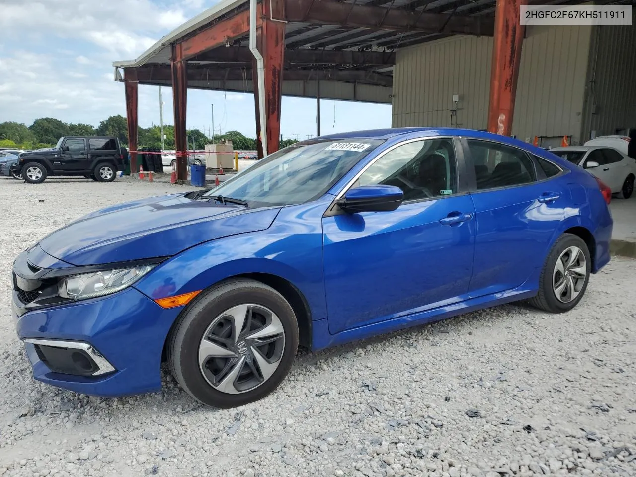 2019 Honda Civic Lx VIN: 2HGFC2F67KH511911 Lot: 81131144