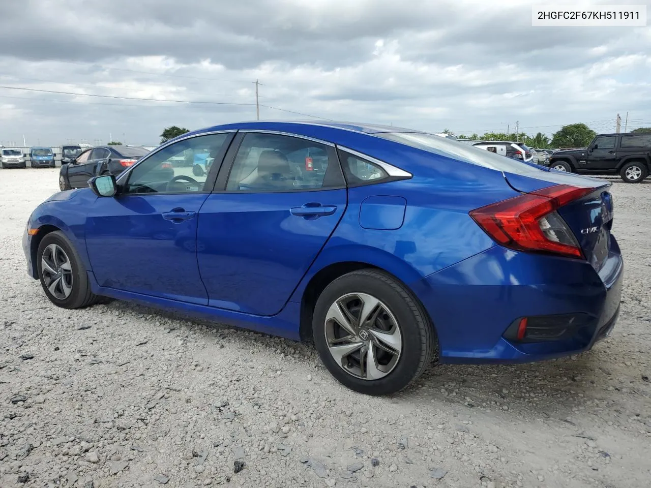 2019 Honda Civic Lx VIN: 2HGFC2F67KH511911 Lot: 81131144