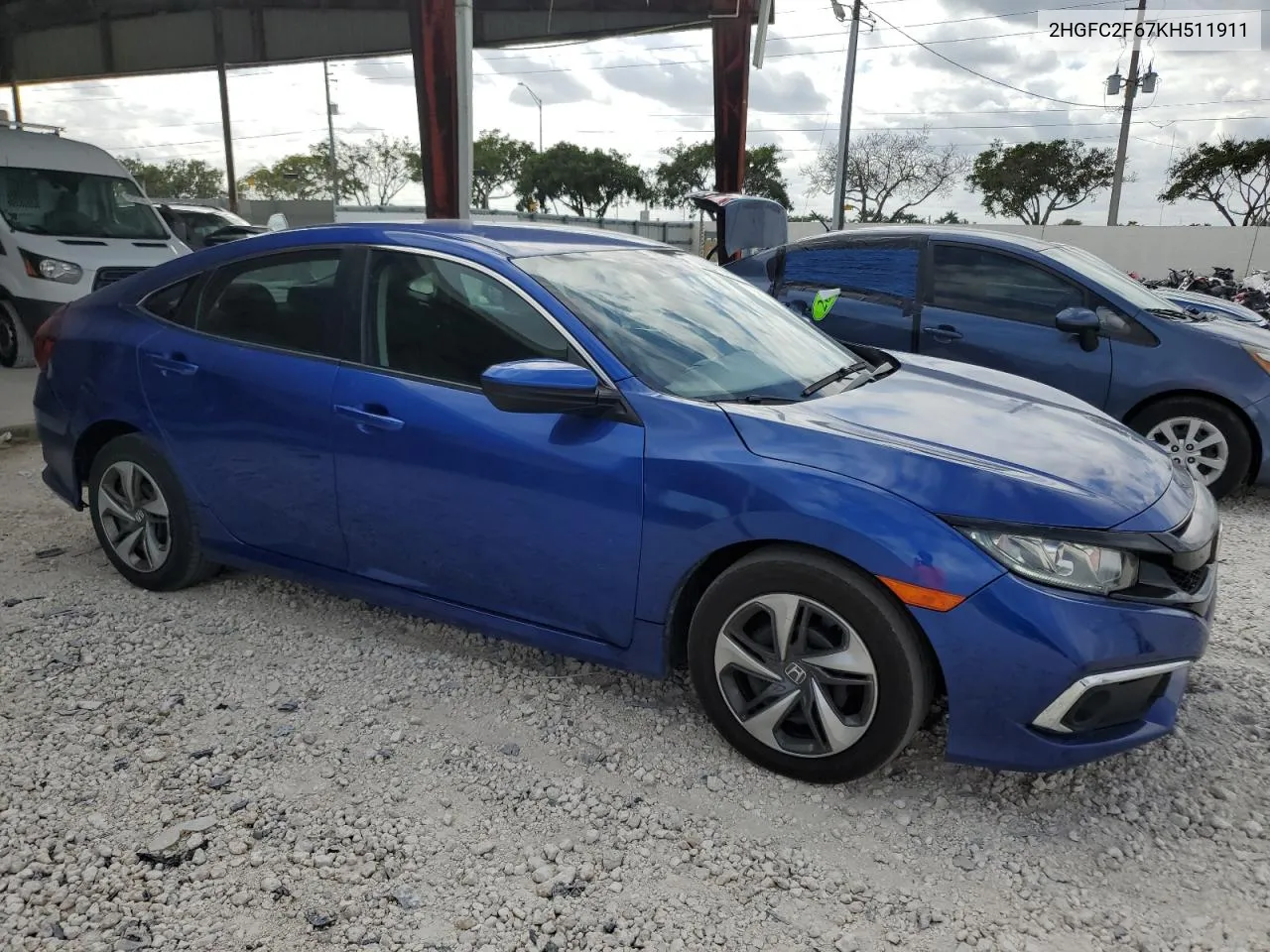 2019 Honda Civic Lx VIN: 2HGFC2F67KH511911 Lot: 81131144