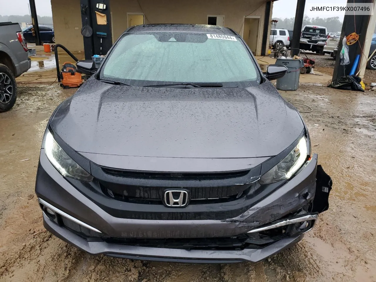 2019 Honda Civic Ex VIN: JHMFC1F39KX007496 Lot: 81485944