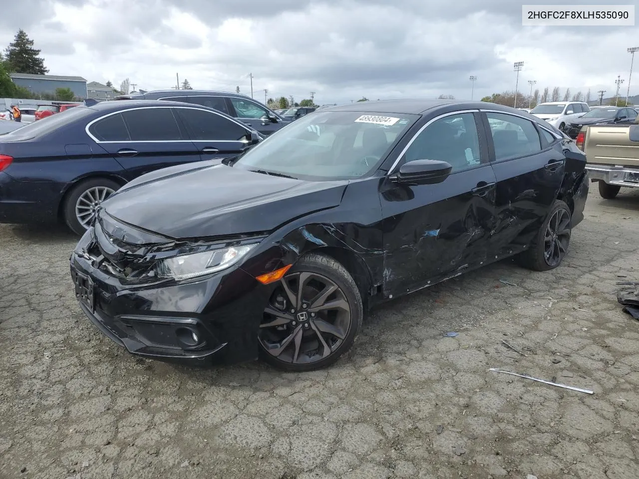 2020 Honda Civic Sport VIN: 2HGFC2F8XLH535090 Lot: 48930804