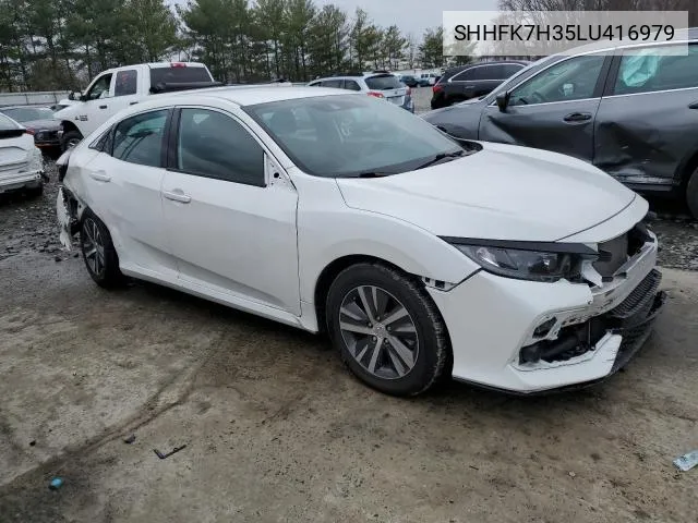 2020 Honda Civic Lx VIN: SHHFK7H35LU416979 Lot: 49150244