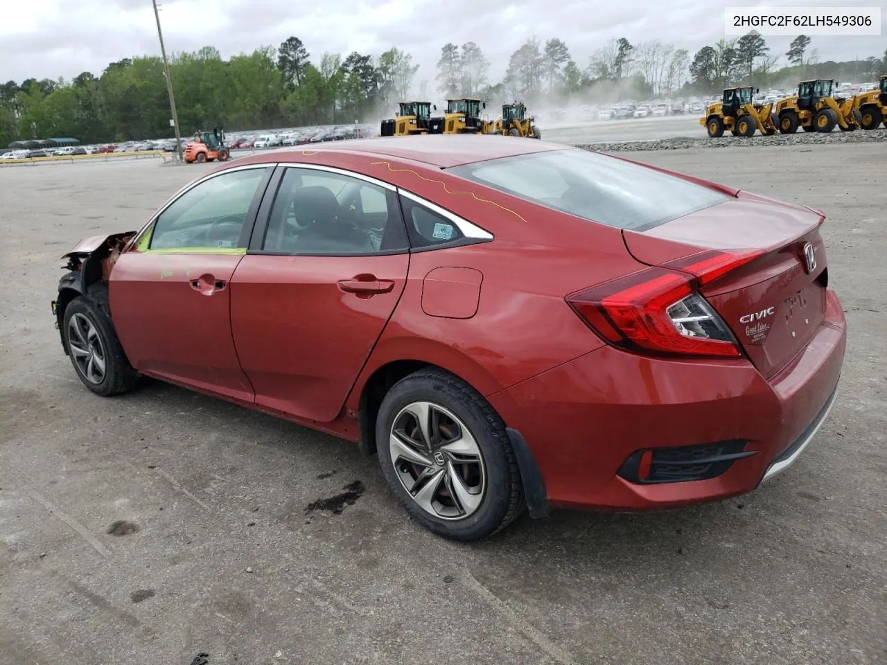 2020 Honda Civic Lx VIN: 2HGFC2F62LH549306 Lot: 50475564