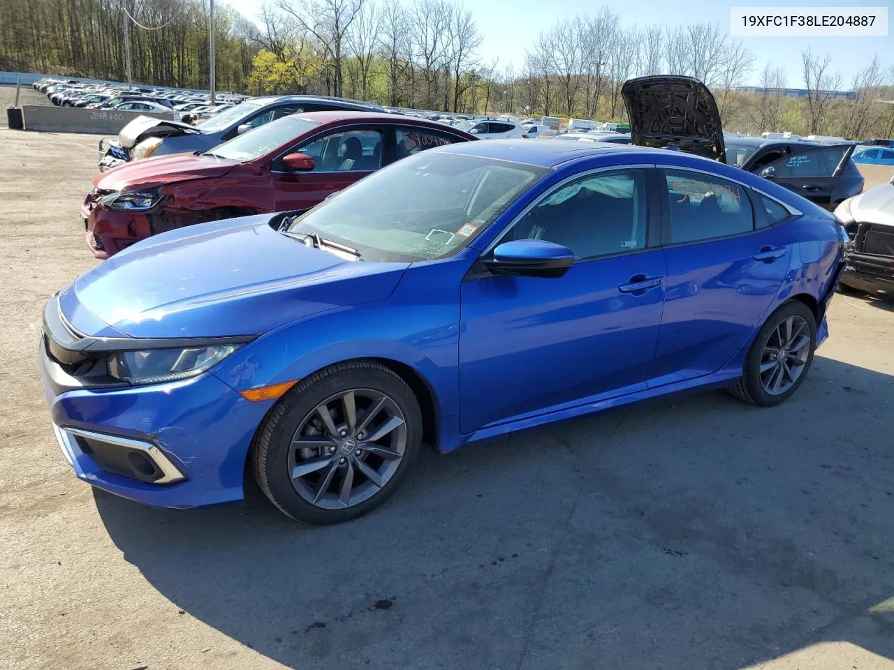 2020 Honda Civic Ex VIN: 19XFC1F38LE204887 Lot: 51634794