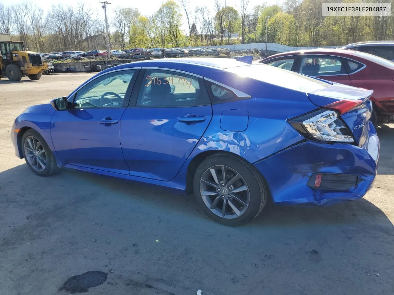 2020 Honda Civic Ex VIN: 19XFC1F38LE204887 Lot: 51634794