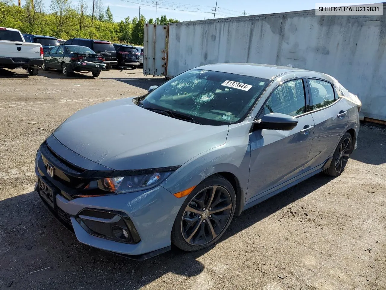 2020 Honda Civic Sport VIN: SHHFK7H46LU219831 Lot: 51979944