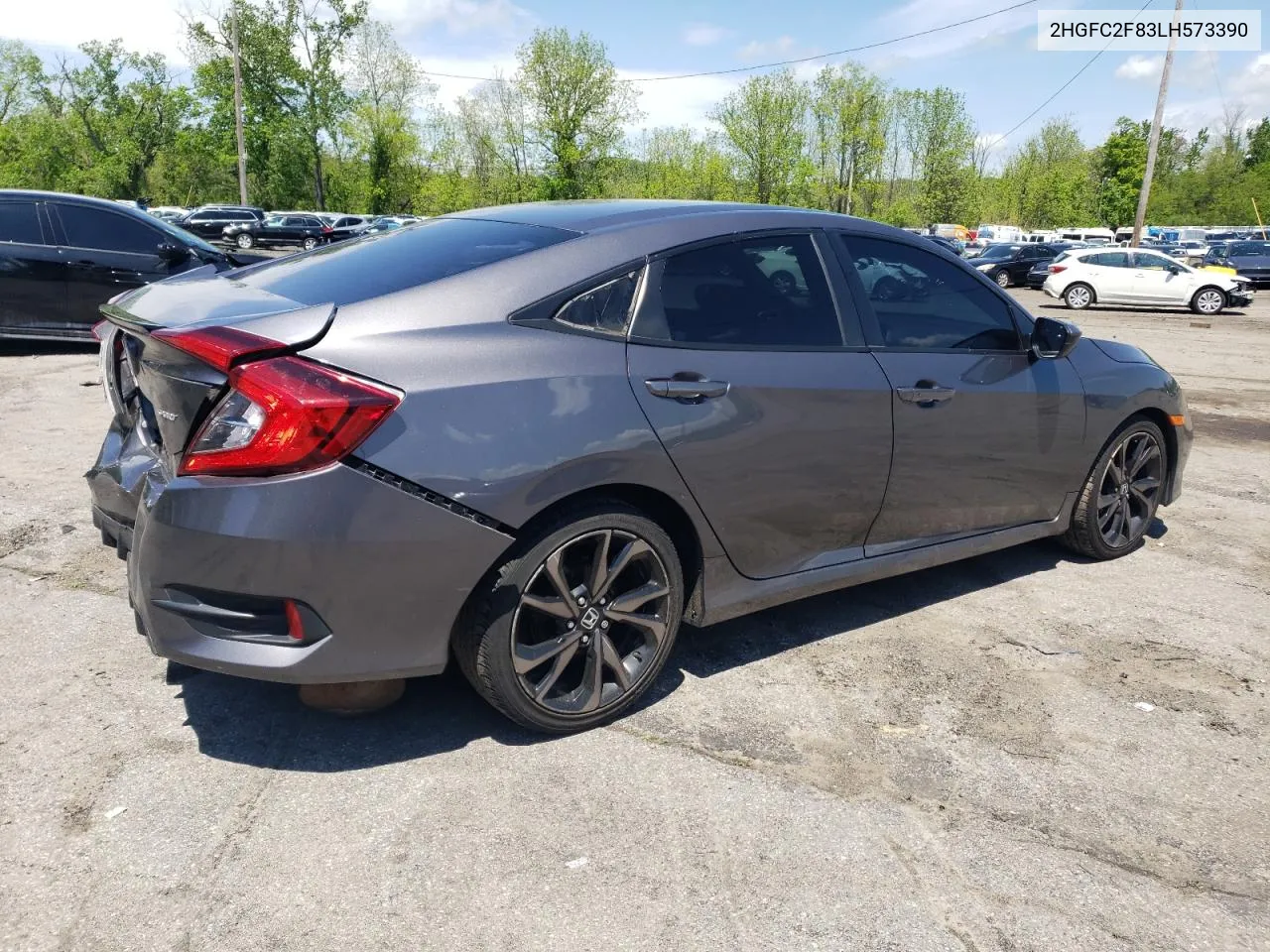 2020 Honda Civic Sport VIN: 2HGFC2F83LH573390 Lot: 54272574