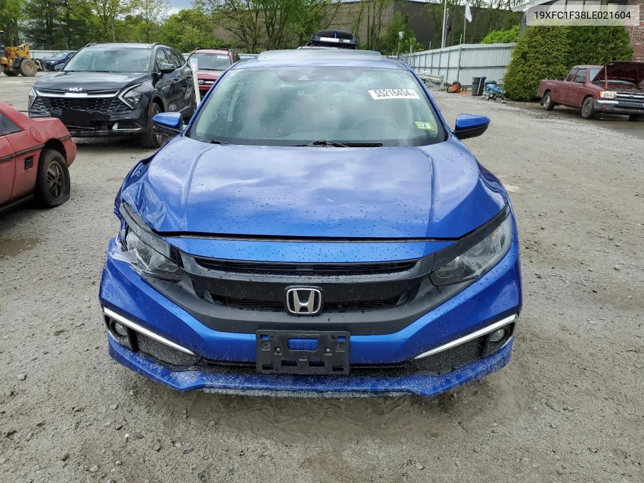 2020 Honda Civic Ex VIN: 19XFC1F38LE021604 Lot: 54895074