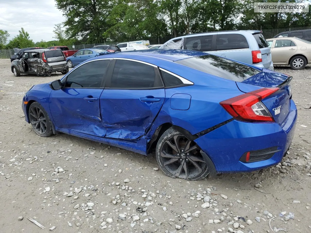 2020 Honda Civic Sport VIN: 19XFC2F82LE026279 Lot: 59434354