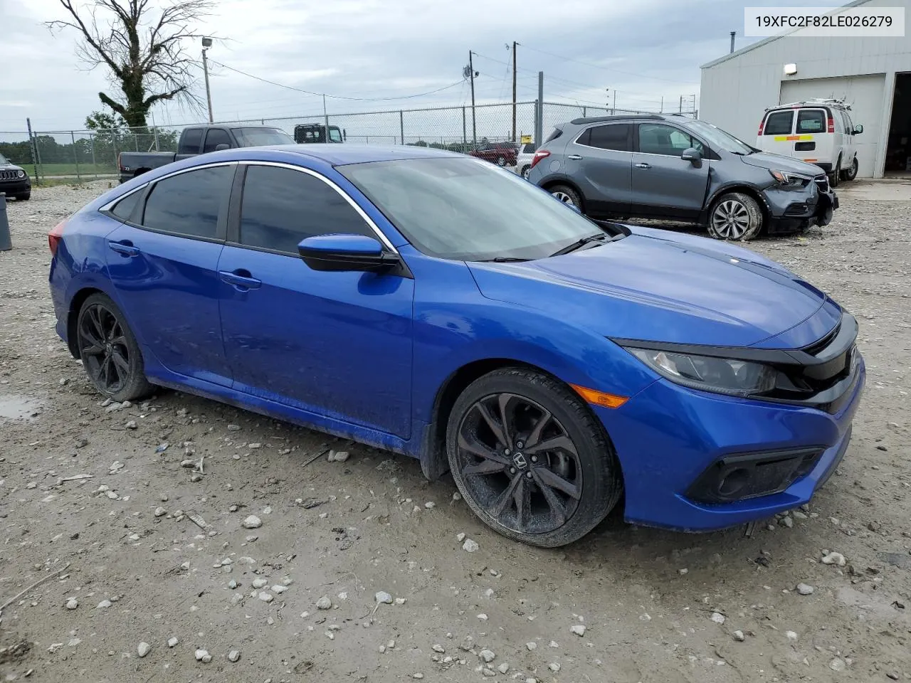 2020 Honda Civic Sport VIN: 19XFC2F82LE026279 Lot: 59434354