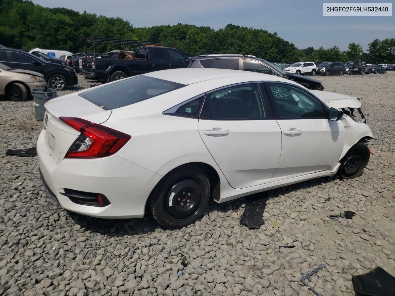 2020 Honda Civic Lx VIN: 2HGFC2F69LH532440 Lot: 59758254