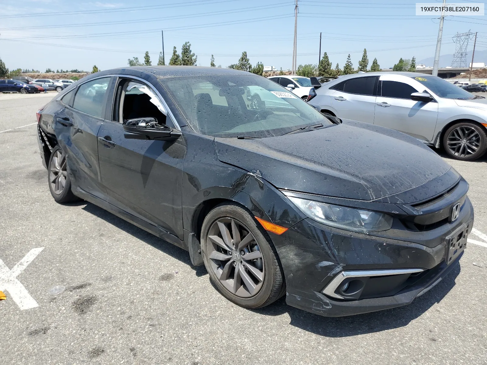 2020 Honda Civic Ex VIN: 19XFC1F38LE207160 Lot: 60852094