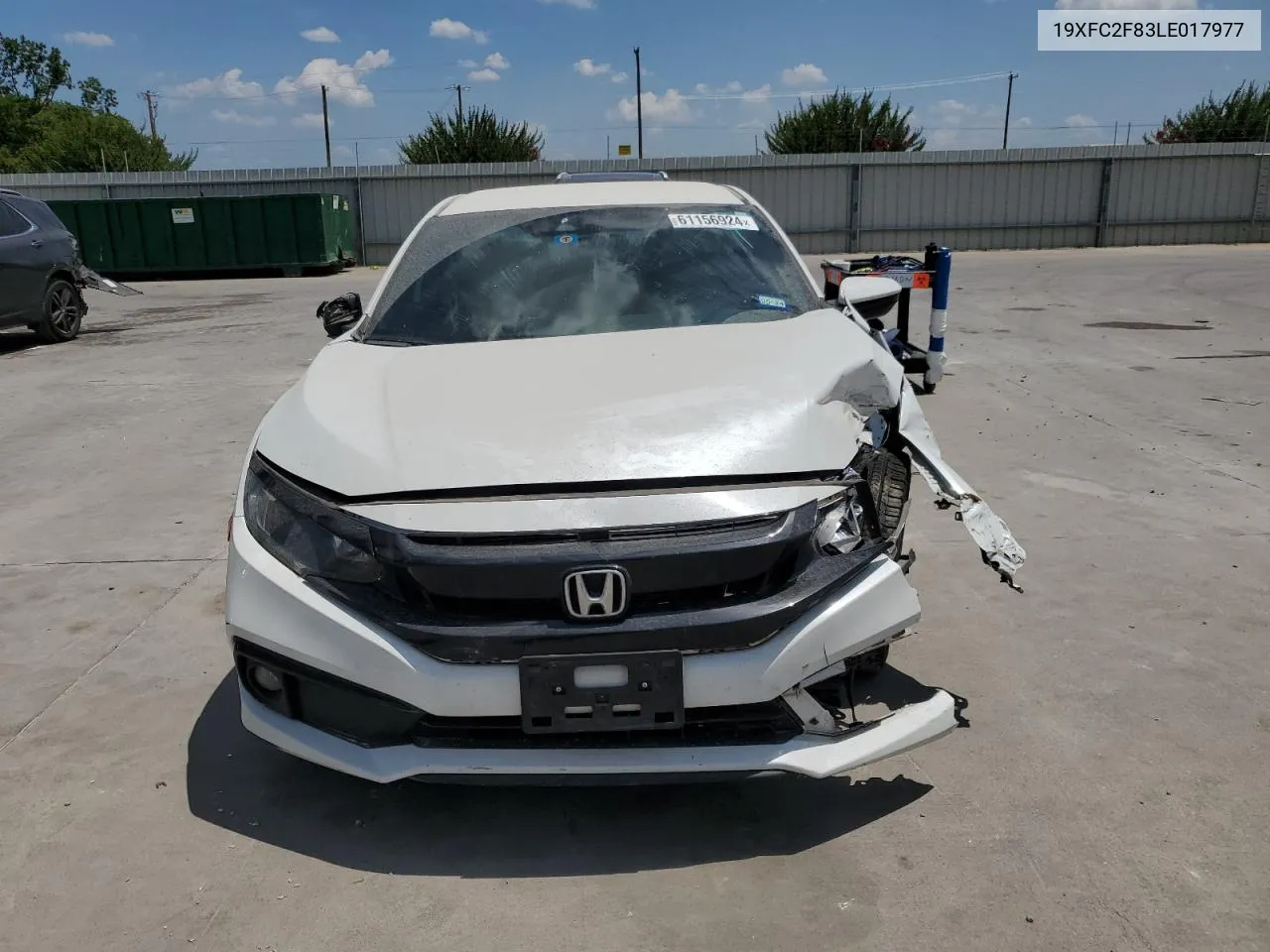 2020 Honda Civic Sport VIN: 19XFC2F83LE017977 Lot: 61156924