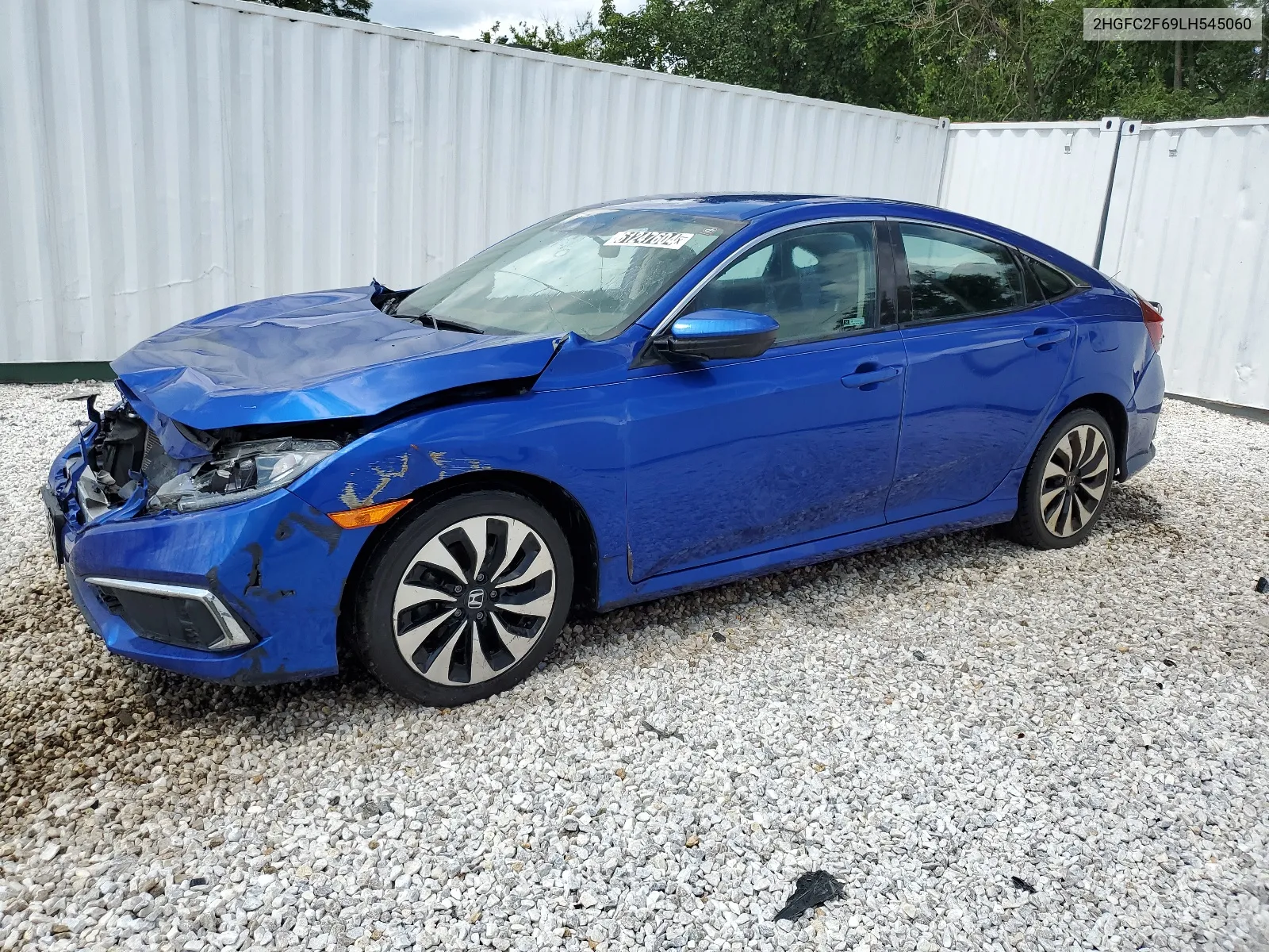 2020 Honda Civic Lx VIN: 2HGFC2F69LH545060 Lot: 61247604