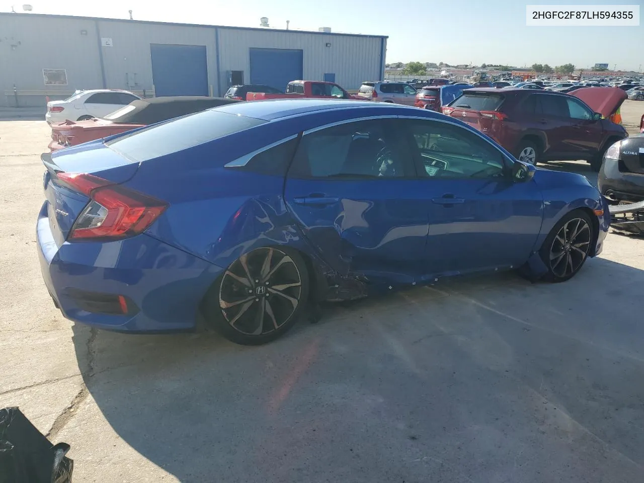 2020 Honda Civic Sport VIN: 2HGFC2F87LH594355 Lot: 62223834