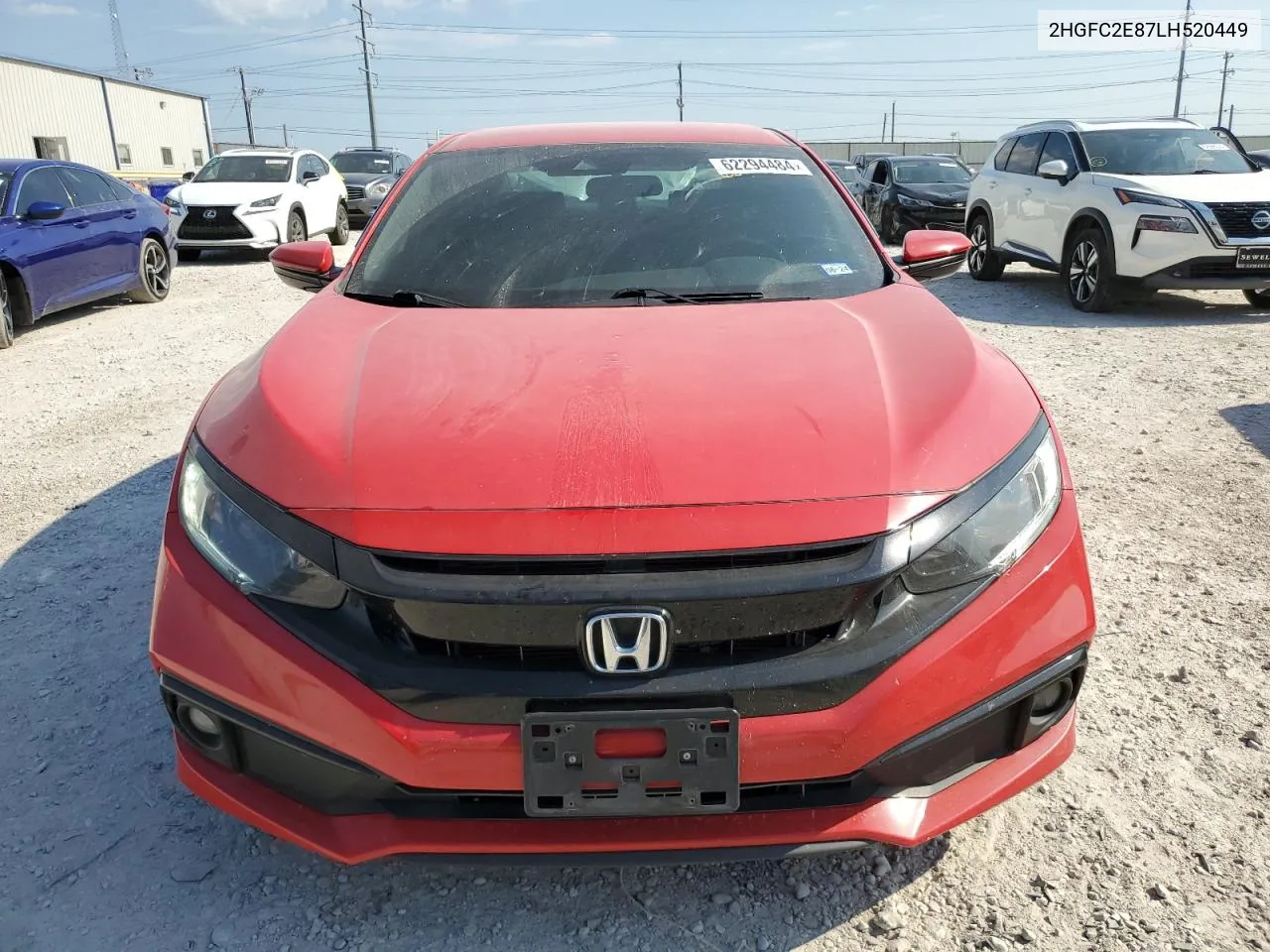 2020 Honda Civic Sport VIN: 2HGFC2E87LH520449 Lot: 62294484