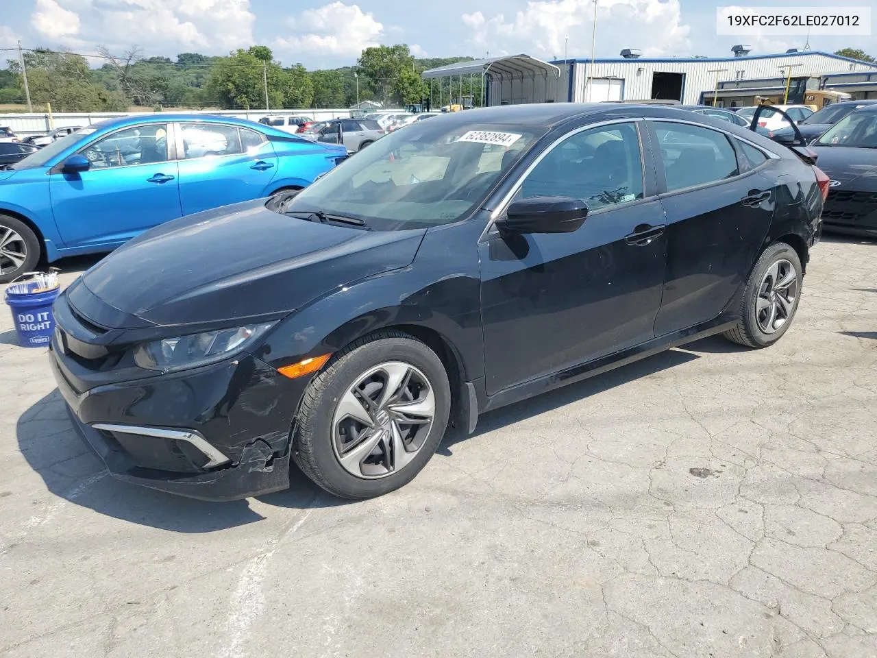 2020 Honda Civic Lx VIN: 19XFC2F62LE027012 Lot: 62382894