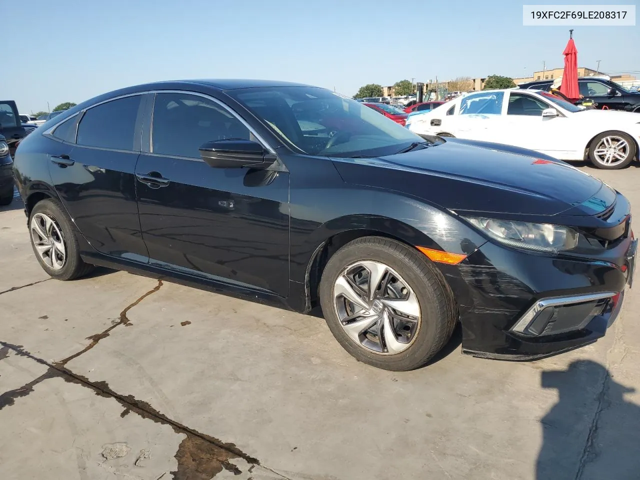 2020 Honda Civic Lx VIN: 19XFC2F69LE208317 Lot: 62700114