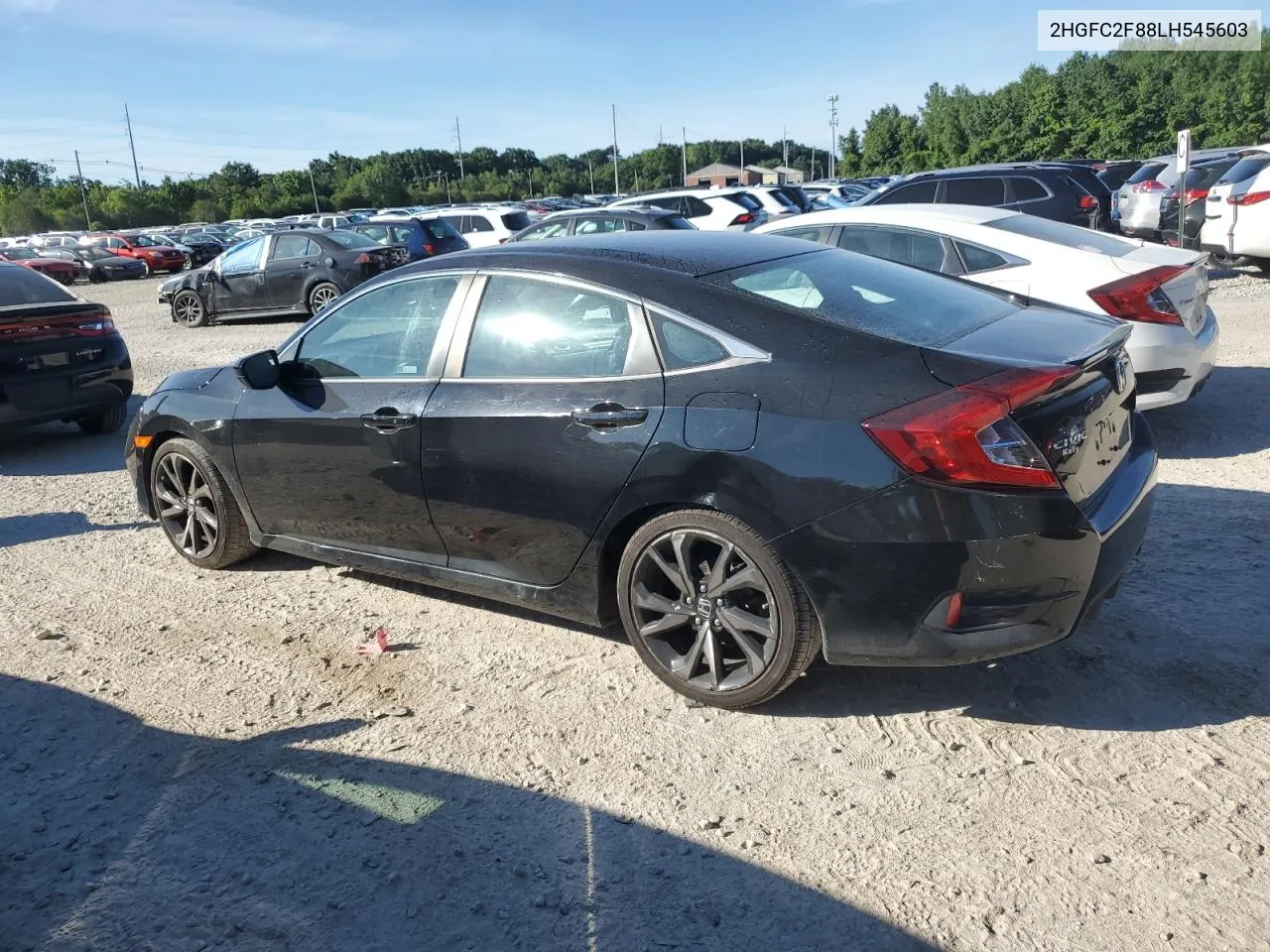 2020 Honda Civic Sport VIN: 2HGFC2F88LH545603 Lot: 63096884