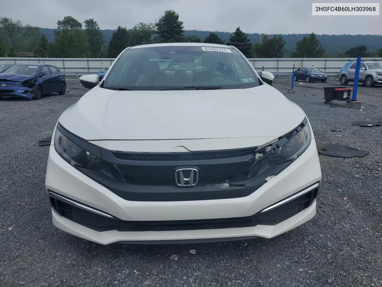 2020 Honda Civic Lx VIN: 2HGFC4B60LH303968 Lot: 63403724