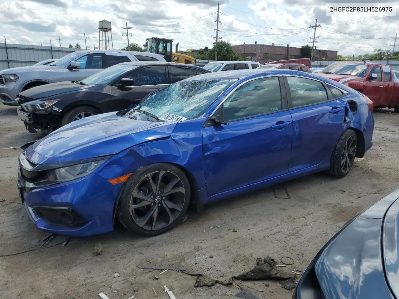 2020 Honda Civic Sport VIN: 2HGFC2F85LH526975 Lot: 63626744