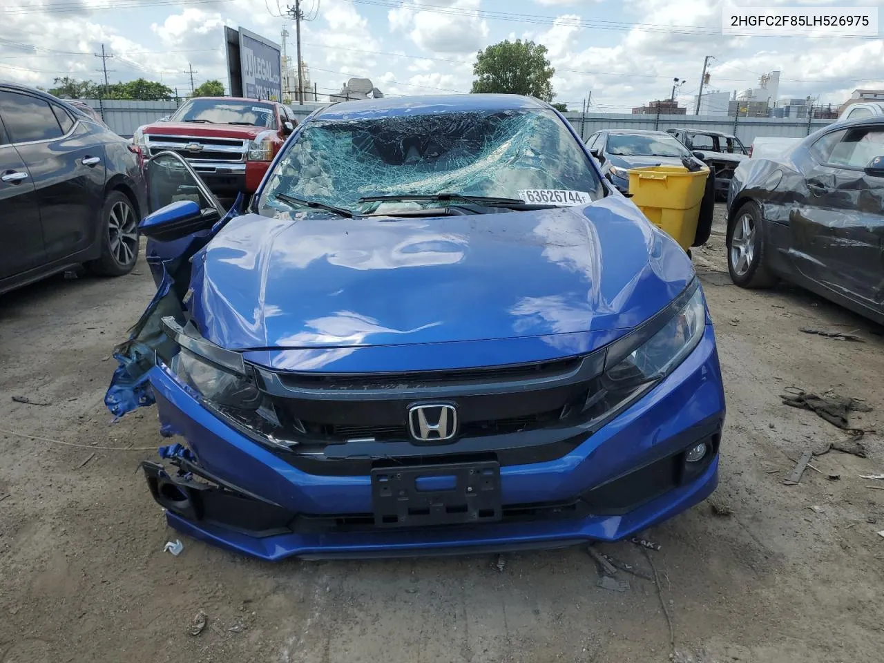 2020 Honda Civic Sport VIN: 2HGFC2F85LH526975 Lot: 63626744