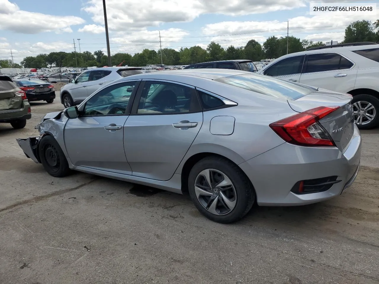 2020 Honda Civic Lx VIN: 2HGFC2F66LH516048 Lot: 63769164