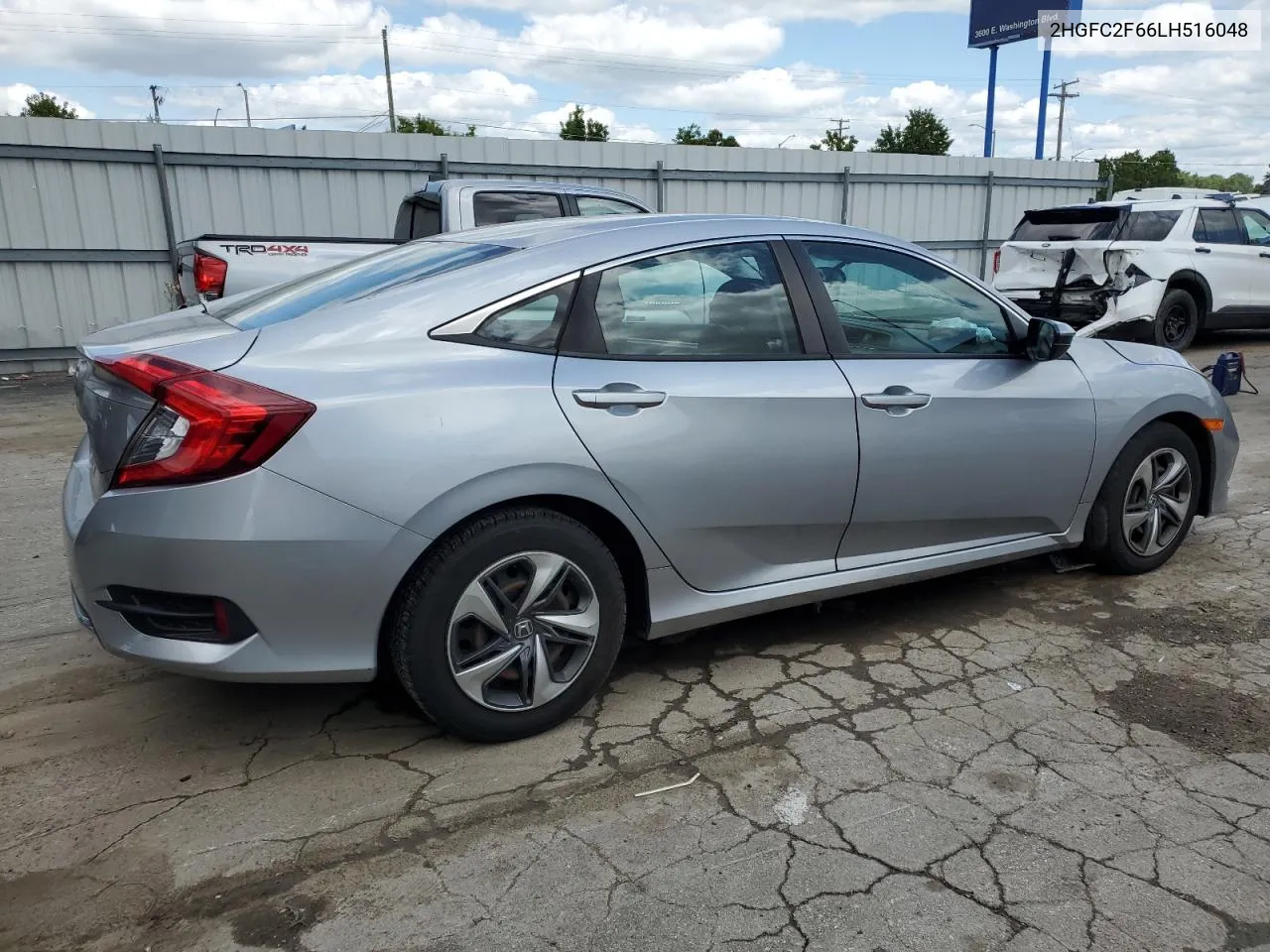 2020 Honda Civic Lx VIN: 2HGFC2F66LH516048 Lot: 63769164