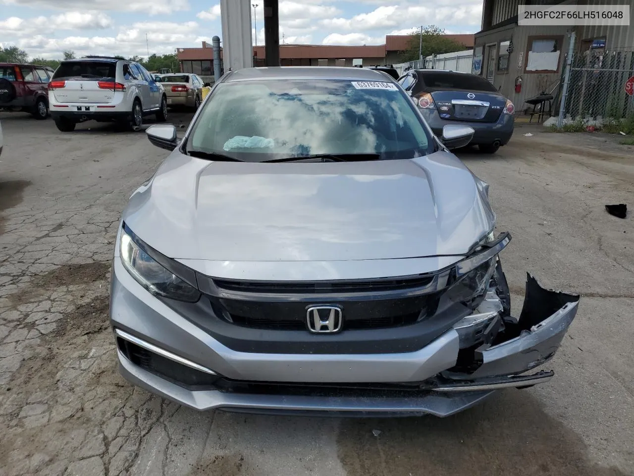 2020 Honda Civic Lx VIN: 2HGFC2F66LH516048 Lot: 63769164