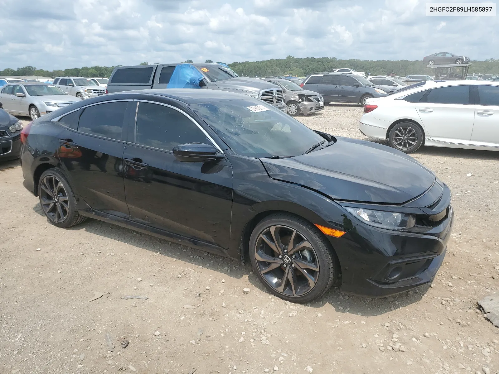 2020 Honda Civic Sport VIN: 2HGFC2F89LH585897 Lot: 63803014